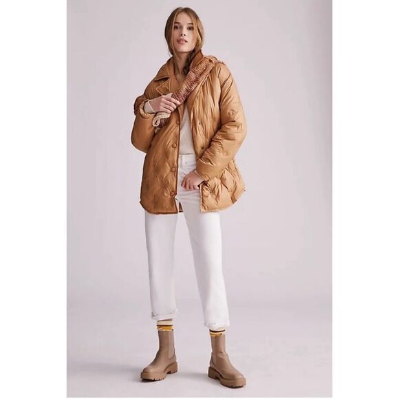 New Anthropologie x Avec Les Filles Plush Quilted Jacket Size XS ,M ,XL - Picture 1 of 11